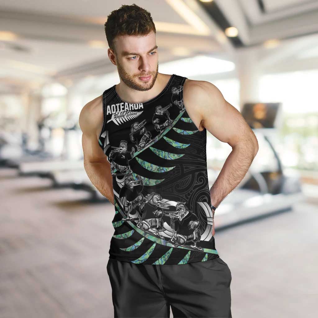Custom New Zealand Silver Fern Rugby Men Tank Top Aotearoa Kiwi Maori Pattern