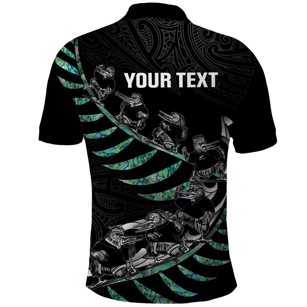 Custom New Zealand Silver Fern Rugby Polo Shirt Aotearoa Kiwi Maori Pattern LT14 - Polynesian Pride