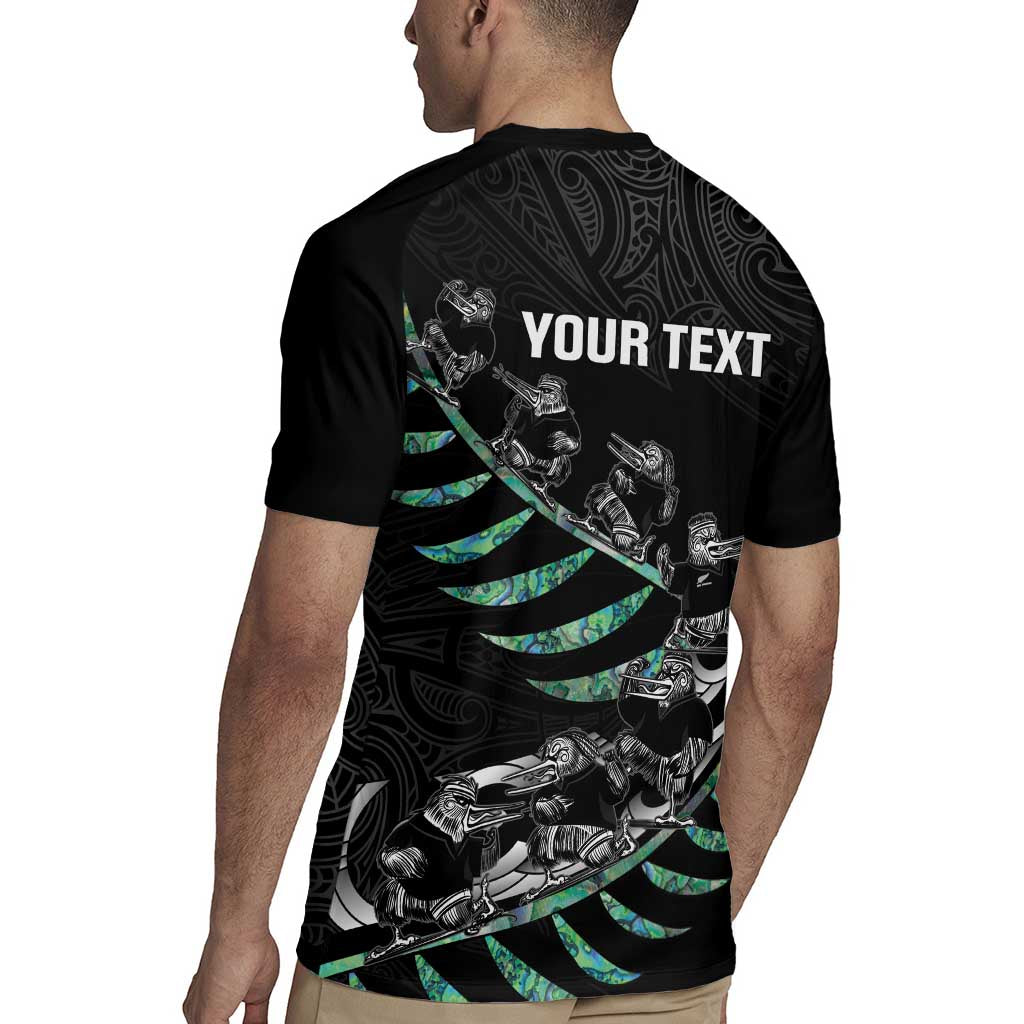 Custom New Zealand Silver Fern Rugby Rugby Jersey Aotearoa Kiwi Maori Pattern