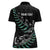 Custom New Zealand Silver Fern Rugby Women Polo Shirt Aotearoa Kiwi Maori Pattern