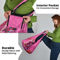 Kentucky Horse Racing Grocery Bag 150th Anniversary With Roses - Pink Version