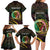 Personalised Vanuatu Family Matching Long Sleeve Bodycon Dress and Hawaiian Shirt Yumi 45th Hapi Independens Dei - Black Version LT14