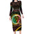 Personalised Vanuatu Family Matching Long Sleeve Bodycon Dress and Hawaiian Shirt Yumi 45th Hapi Independens Dei - Black Version LT14