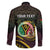 Personalised Vanuatu Family Matching Mermaid Dress and Hawaiian Shirt Yumi 45th Hapi Independens Dei - Black Version LT14