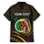 Personalised Vanuatu Family Matching Off The Shoulder Long Sleeve Dress and Hawaiian Shirt Yumi 45th Hapi Independens Dei - Black Version LT14