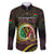 Personalised Vanuatu Family Matching Off The Shoulder Long Sleeve Dress and Hawaiian Shirt Yumi 45th Hapi Independens Dei - Black Version LT14
