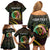 Personalised Vanuatu Family Matching Off Shoulder Short Dress and Hawaiian Shirt Yumi 45th Hapi Independens Dei - Black Version LT14