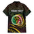 Personalised Vanuatu Family Matching Off Shoulder Short Dress and Hawaiian Shirt Yumi 45th Hapi Independens Dei - Black Version LT14