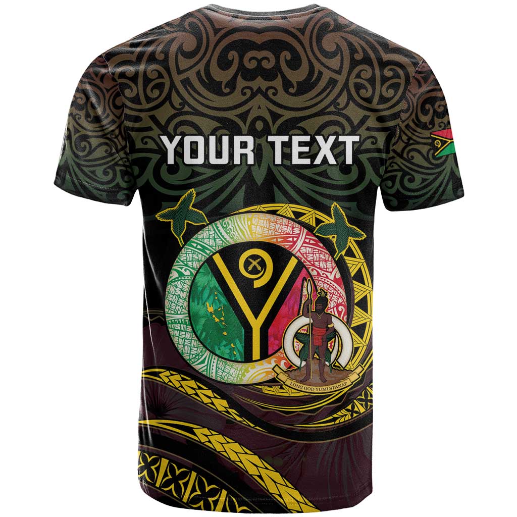 Personalised Vanuatu T Shirt Yumi 45th Hapi Independens Dei - Black Version LT14