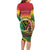 Personalised Vanuatu Family Matching Long Sleeve Bodycon Dress and Hawaiian Shirt Yumi 45th Hapi Independens Dei - Reggae Version LT14