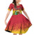 Personalised Vanuatu Family Matching Off Shoulder Short Dress and Hawaiian Shirt Yumi 45th Hapi Independens Dei - Reggae Version LT14
