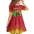 Personalised Vanuatu Family Matching Off Shoulder Short Dress and Hawaiian Shirt Yumi 45th Hapi Independens Dei - Reggae Version LT14