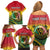 Personalised Vanuatu Family Matching Off Shoulder Short Dress and Hawaiian Shirt Yumi 45th Hapi Independens Dei - Reggae Version LT14