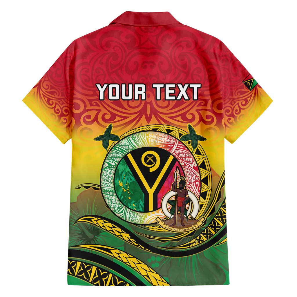 Personalised Vanuatu Family Matching Puletasi and Hawaiian Shirt Yumi 45th Hapi Independens Dei - Reggae Version LT14
