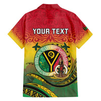 Personalised Vanuatu Family Matching Summer Maxi Dress and Hawaiian Shirt Yumi 45th Hapi Independens Dei - Reggae Version LT14