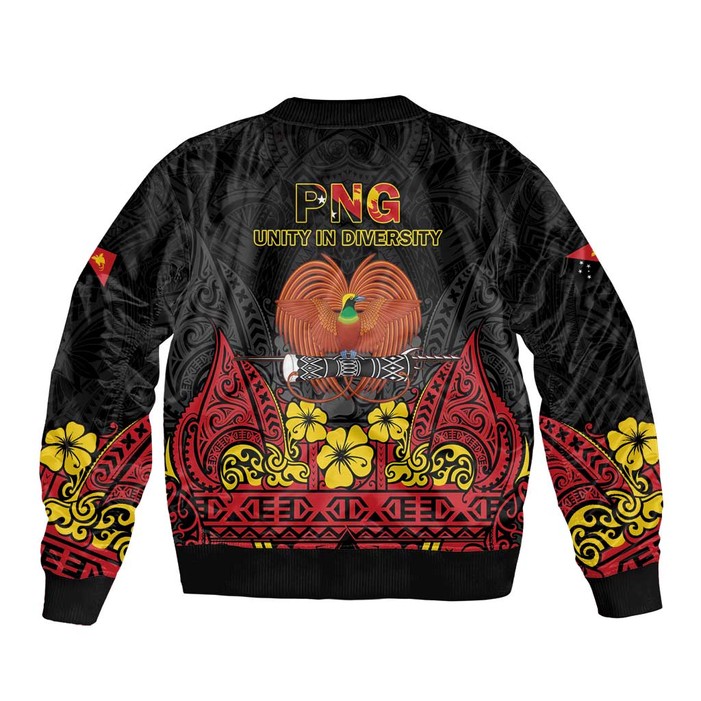 Papua New Guinea Independence Day Bomber Jacket PNG Bird of Paradise 50th Anniversary LT14