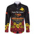Papua New Guinea Independence Day Family Matching Long Sleeve Bodycon Dress and Hawaiian Shirt PNG Bird of Paradise 50th Anniversary LT14