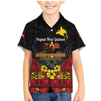 Papua New Guinea Independence Day Family Matching Mermaid Dress and Hawaiian Shirt PNG Bird of Paradise 50th Anniversary LT14