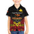 Papua New Guinea Independence Day Family Matching Off The Shoulder Long Sleeve Dress and Hawaiian Shirt PNG Bird of Paradise 50th Anniversary LT14