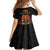 Papua New Guinea Independence Day Family Matching Off Shoulder Short Dress and Hawaiian Shirt PNG Bird of Paradise 50th Anniversary LT14