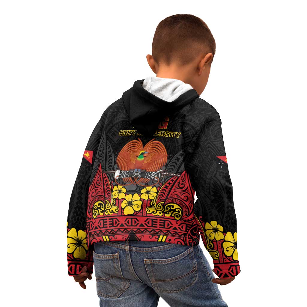 Papua New Guinea Independence Day Kid Hoodie PNG Bird of Paradise 50th Anniversary LT14