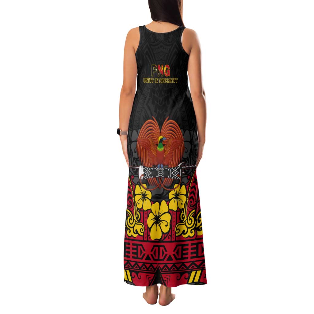 Papua New Guinea Independence Day Tank Maxi Dress PNG Bird of Paradise 50th Anniversary LT14
