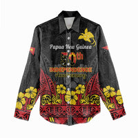 Papua New Guinea Independence Day Women Casual Shirt PNG Bird of Paradise 50th Anniversary LT14