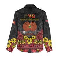 Papua New Guinea Independence Day Women Casual Shirt PNG Bird of Paradise 50th Anniversary LT14