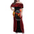 Papua New Guinea Independence Day Family Matching Off Shoulder Maxi Dress and Hawaiian Shirt PNG Since 1975 LT14