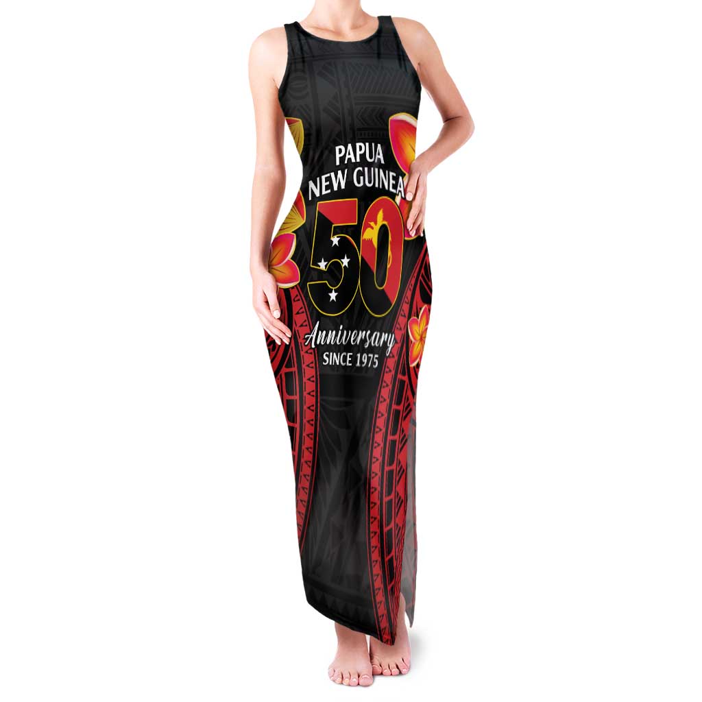 Papua New Guinea Independence Day Family Matching Tank Maxi Dress and Hawaiian Shirt PNG Since 1975 LT14