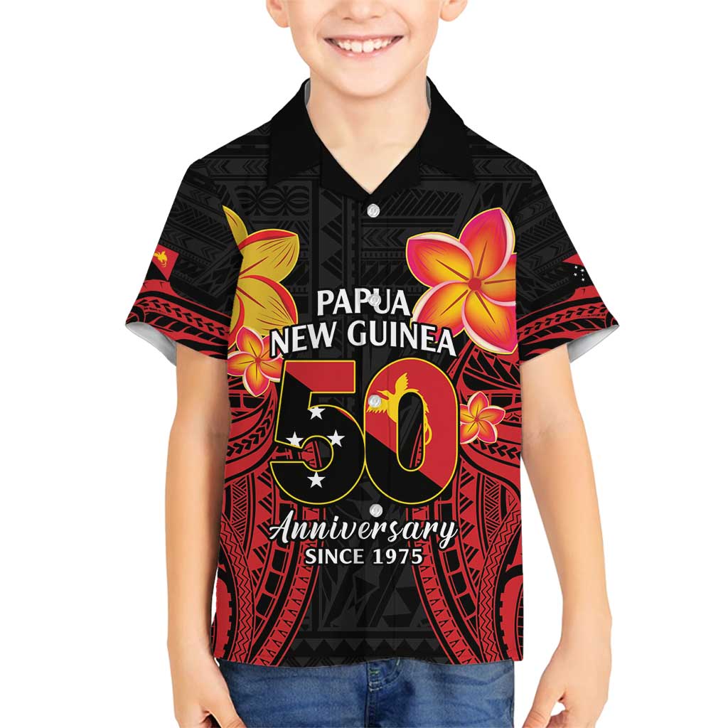 Papua New Guinea Independence Day Family Matching Tank Maxi Dress and Hawaiian Shirt PNG Since 1975 LT14