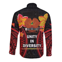Papua New Guinea Independence Day Long Sleeve Button Shirt PNG Since 1975 LT14