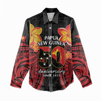 Papua New Guinea Independence Day Women Casual Shirt PNG Since 1975 LT14