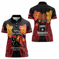 Papua New Guinea Independence Day Women Polo Shirt PNG Since 1975 LT14