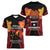 Papua New Guinea Independence Day Women V-Neck T-Shirt PNG Since 1975 LT14