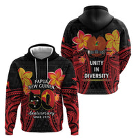 Papua New Guinea Independence Day Zip Hoodie PNG Since 1975 LT14