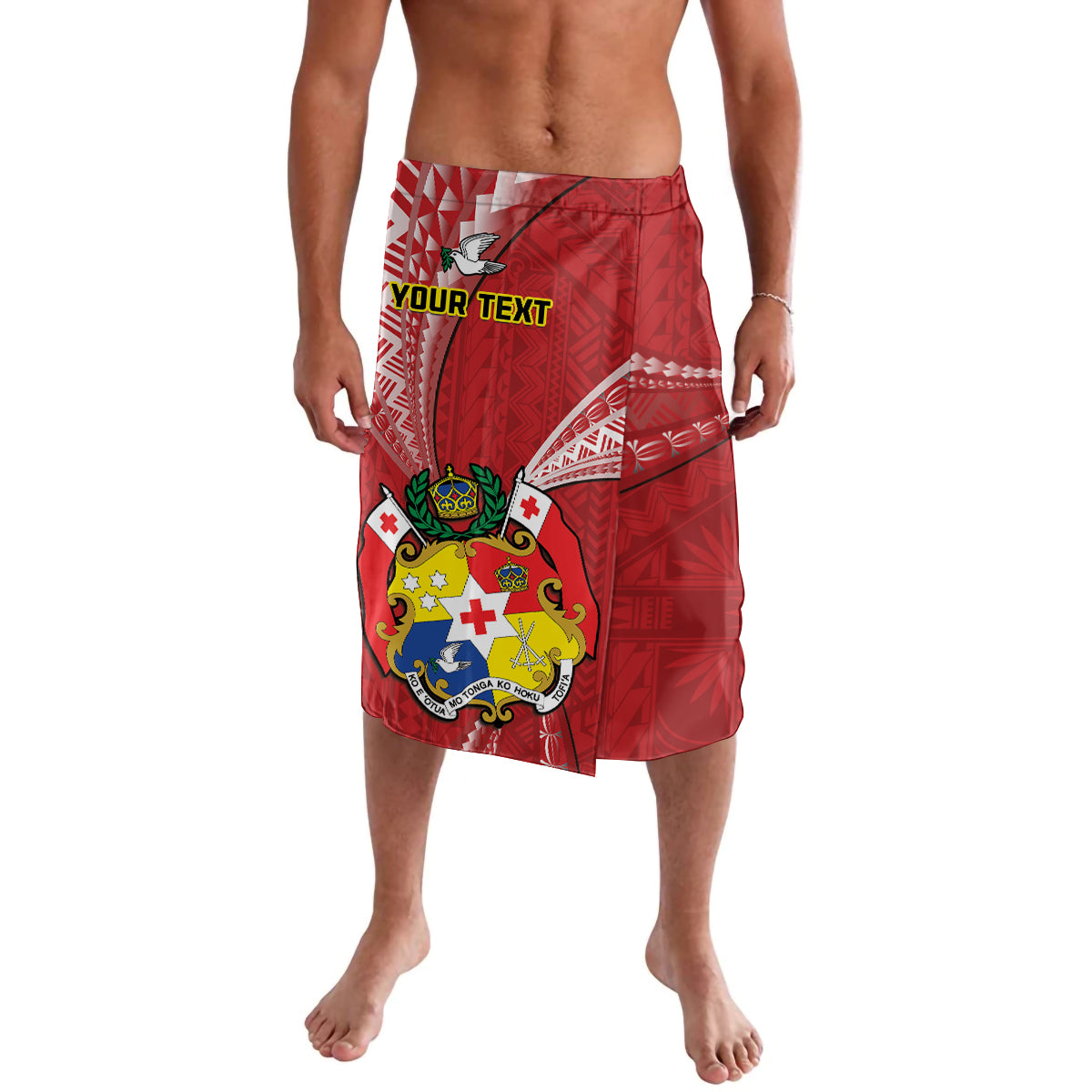 Personalised Tonga Independence Day Lavalava Happy 54th Independence Anniversary Ngatu Pattern