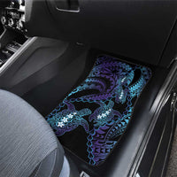 Polynesia Sea Turtle Day Car Mats Tribal Honu Plumeria Polynesian Pattern