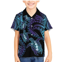 Polynesia Sea Turtle Day Family Matching Mermaid Dress and Hawaiian Shirt Tribal Honu Plumeria Polynesian Pattern