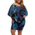 Polynesia Sea Turtle Day Family Matching Off Shoulder Short Dress and Hawaiian Shirt Tribal Honu Plumeria Polynesian Pattern