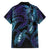 Polynesia Sea Turtle Day Family Matching Short Sleeve Bodycon Dress and Hawaiian Shirt Tribal Honu Plumeria Polynesian Pattern