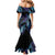 Polynesia Sea Turtle Day Mermaid Dress Tribal Honu Plumeria Polynesian Pattern