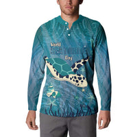 World Sea Turtle Day Polynesia Button Sweatshirt Go With The Flow