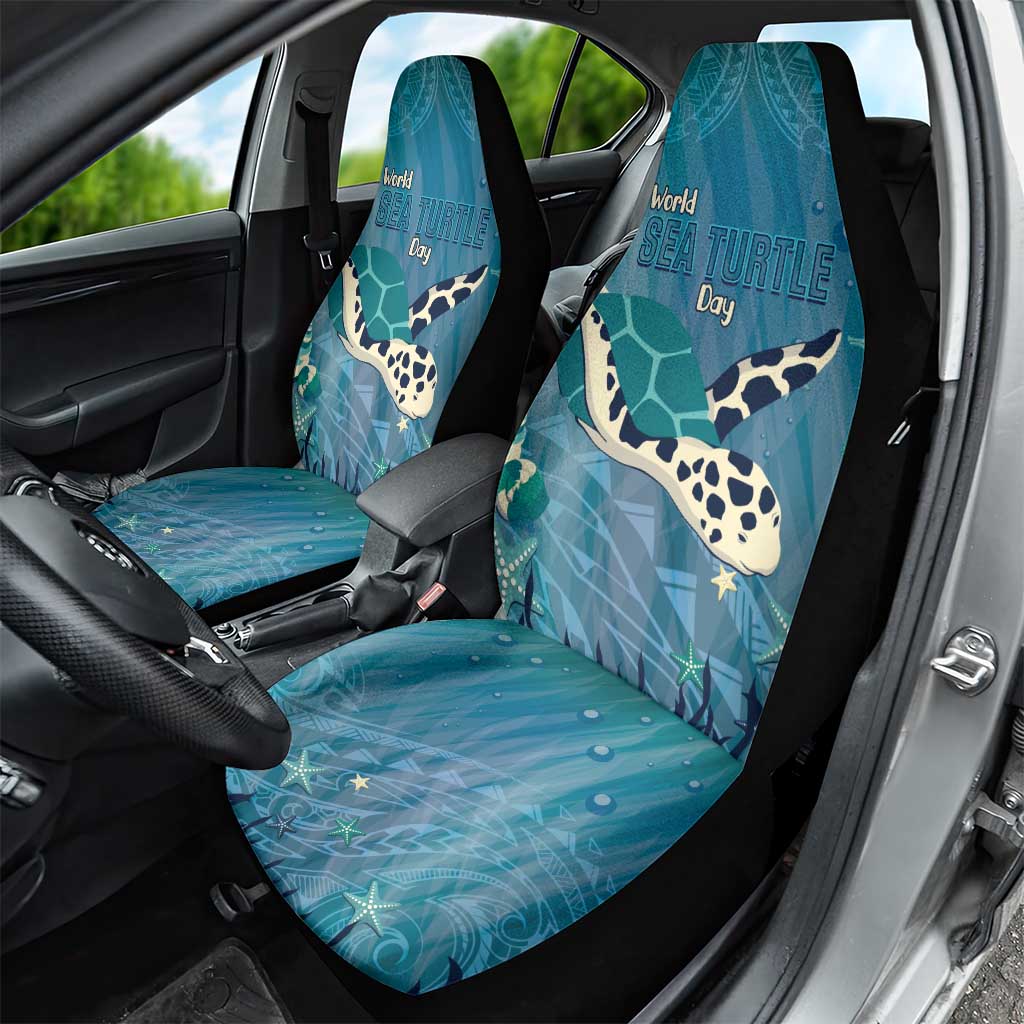 World Sea Turtle Day Polynesia Car Seat Cover Go With The Flow