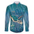 World Sea Turtle Day Polynesia Family Matching Short Sleeve Bodycon Dress and Hawaiian Shirt Go With The Flow