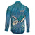 World Sea Turtle Day Polynesia Family Matching Short Sleeve Bodycon Dress and Hawaiian Shirt Go With The Flow