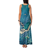 World Sea Turtle Day Polynesia Family Matching Tank Maxi Dress and Hawaiian Shirt Go With The Flow