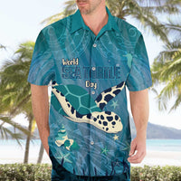 World Sea Turtle Day Polynesia Hawaiian Shirt Go With The Flow