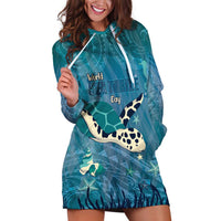 World Sea Turtle Day Polynesia Hoodie Dress Go With The Flow