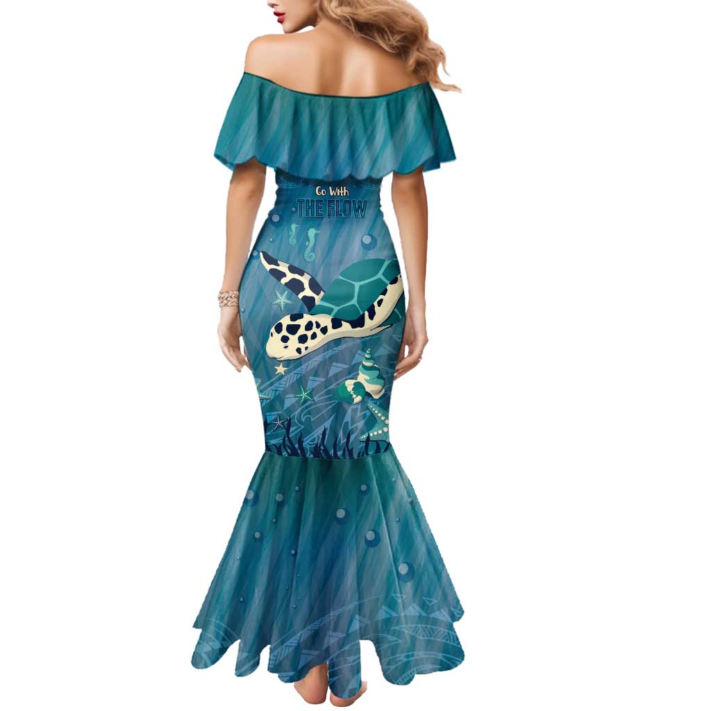 World Sea Turtle Day Polynesia Mermaid Dress Go With The Flow
